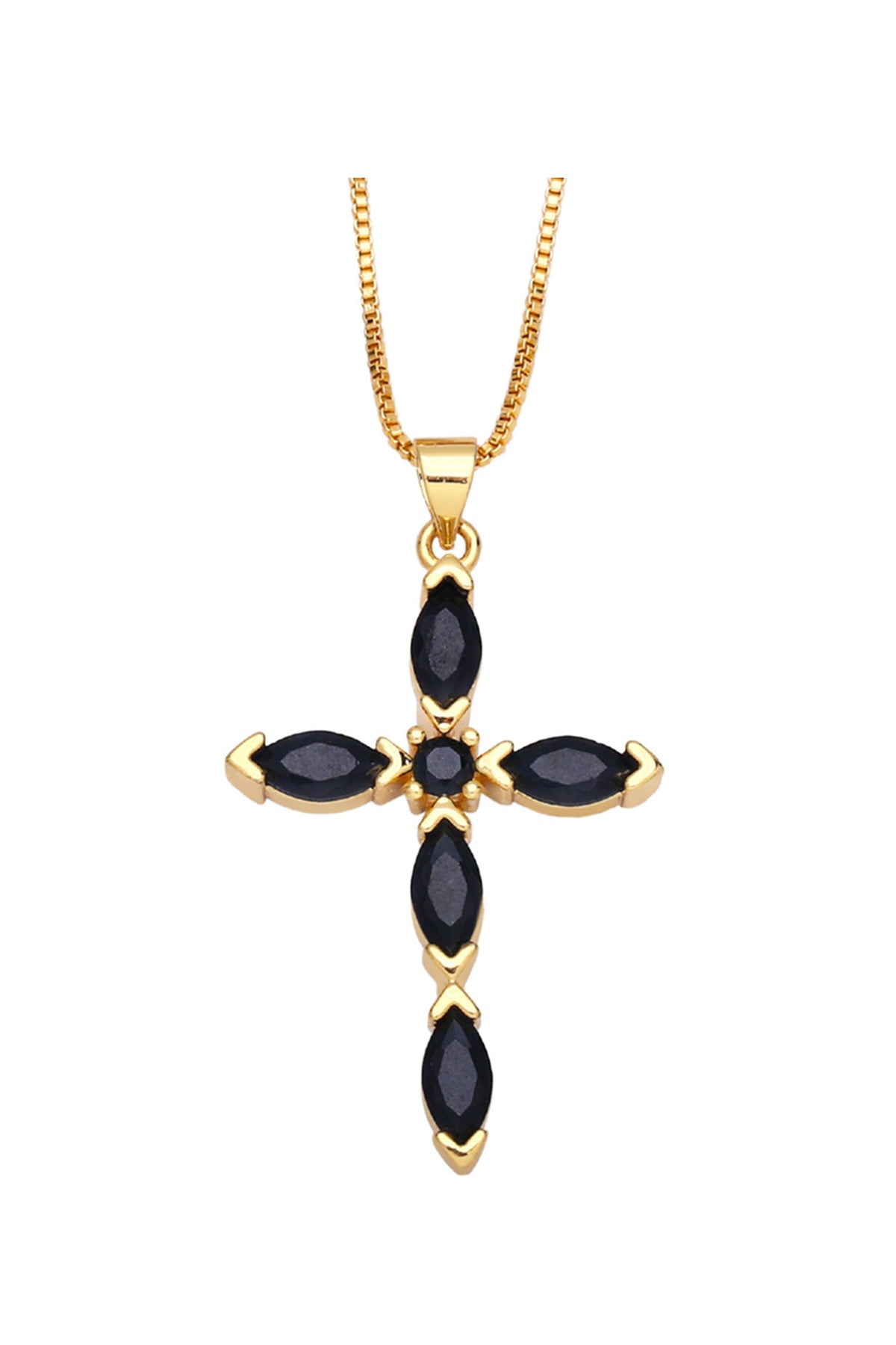 Cross Cubic Zirconia Necklace N4764