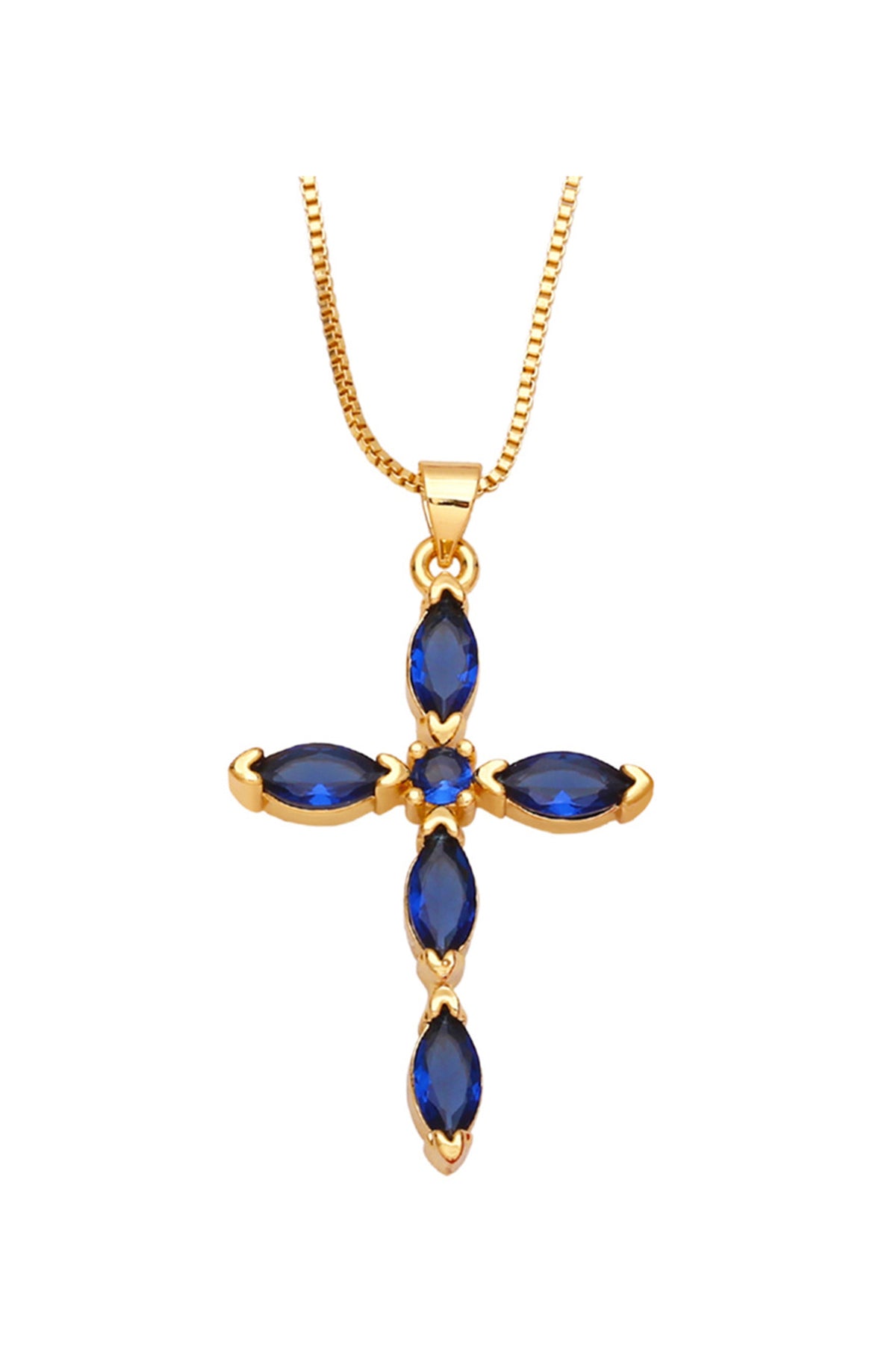 Cross Cubic Zirconia Necklace N4764