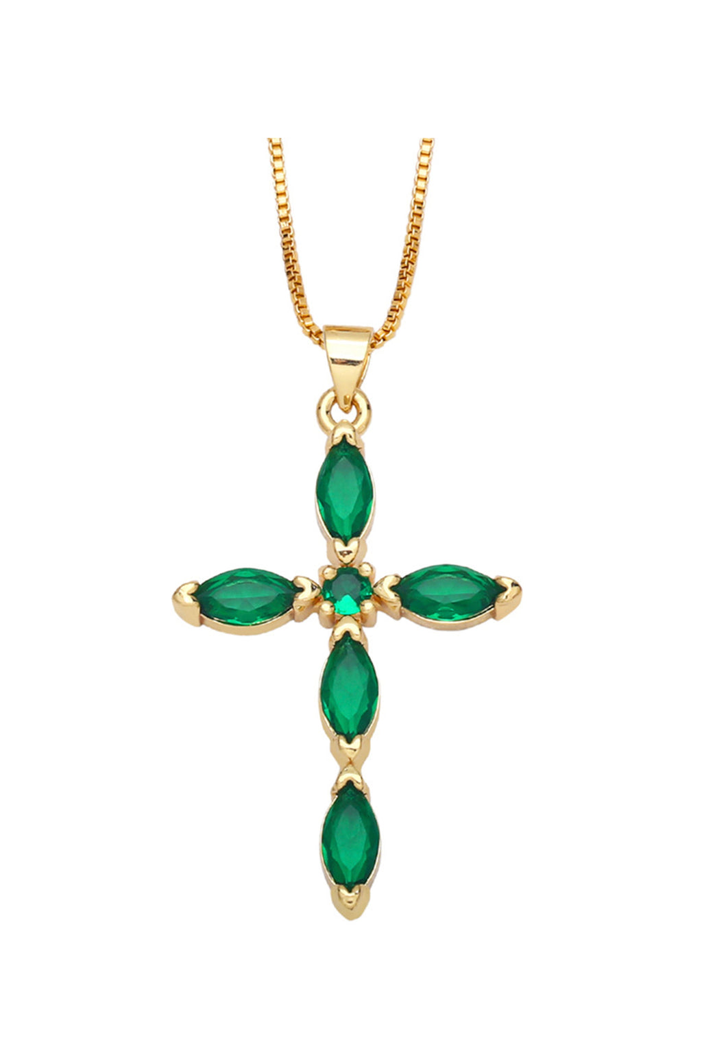 Cross Cubic Zirconia Necklace N4764