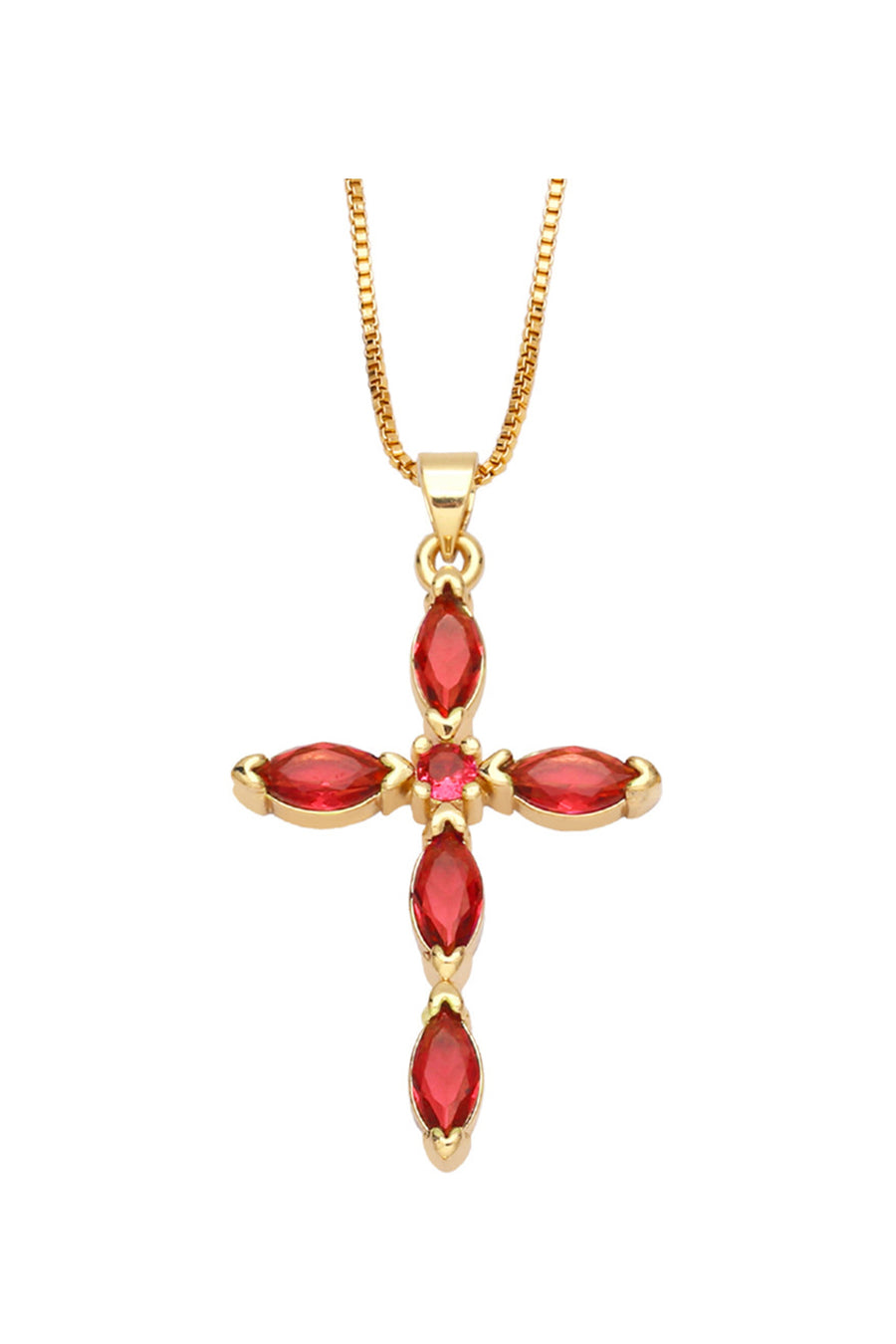 Cross Cubic Zirconia Necklace N4764