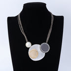 Geometry Pendant Leather Necklace N4825