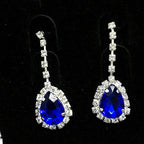 Teardrop Rhinestone Necklace Set N4849