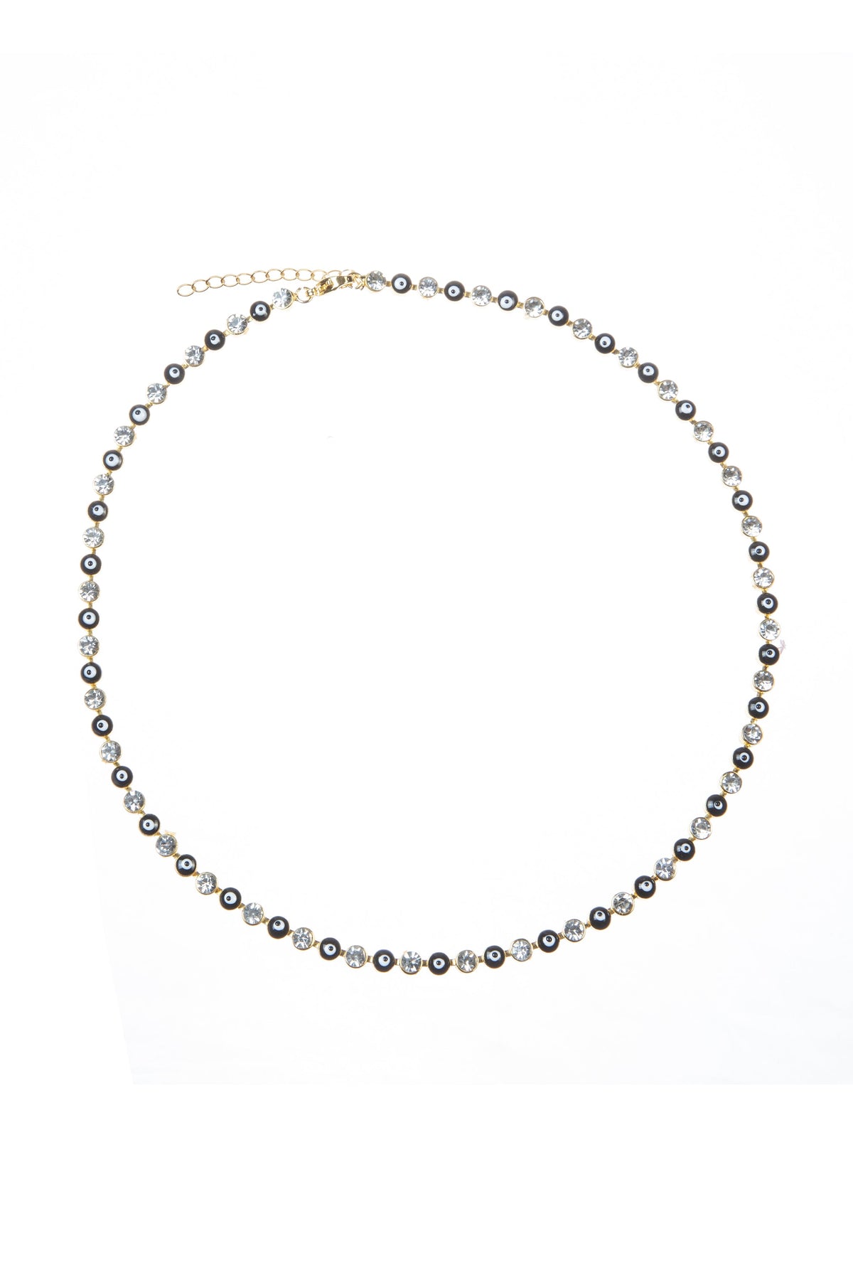 Evil Eye Rhinestone Necklace N4925