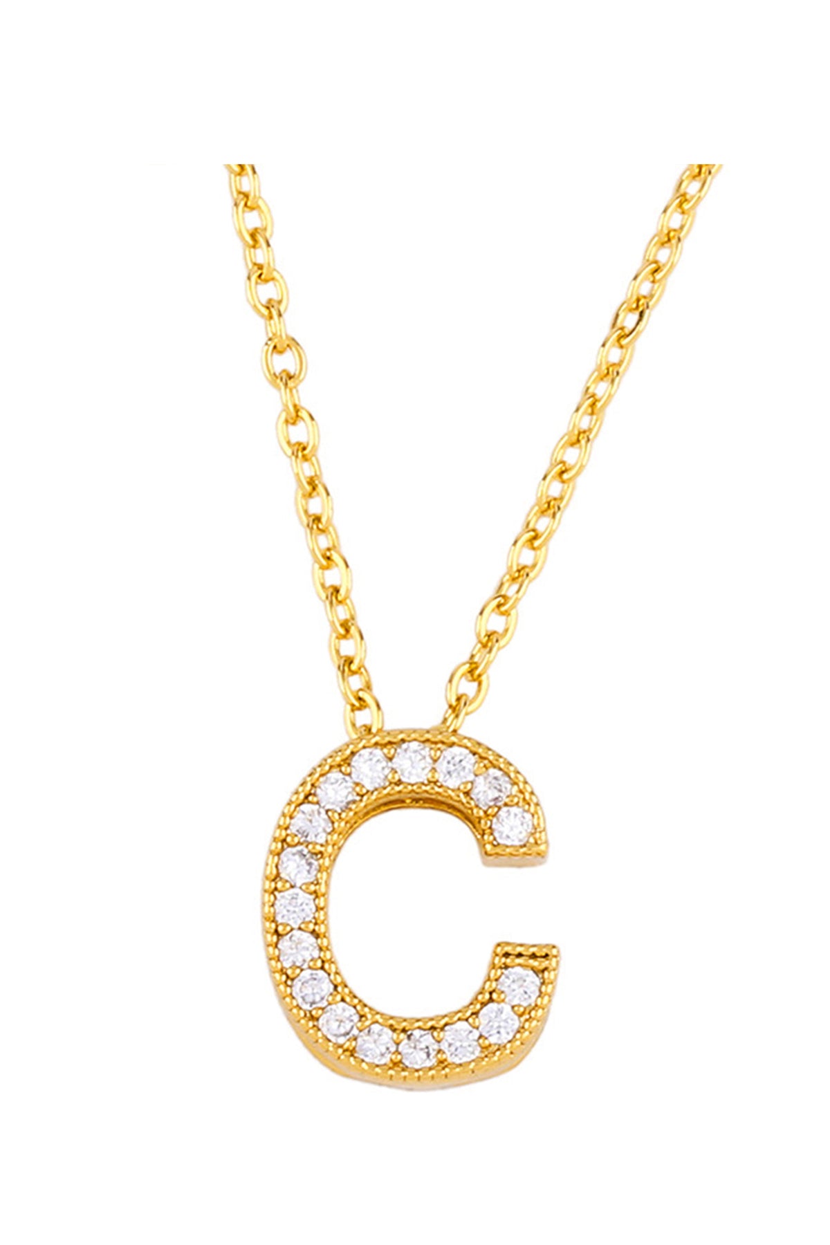 Alphabet Cubic Zirconia Necklace N4945