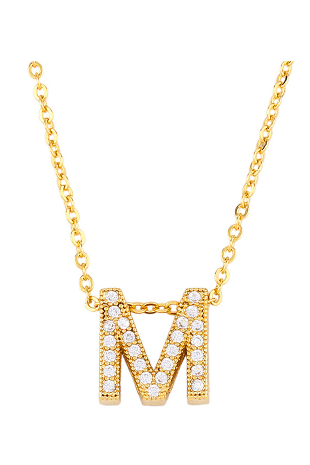 Alphabet Cubic Zirconia Necklace N4945
