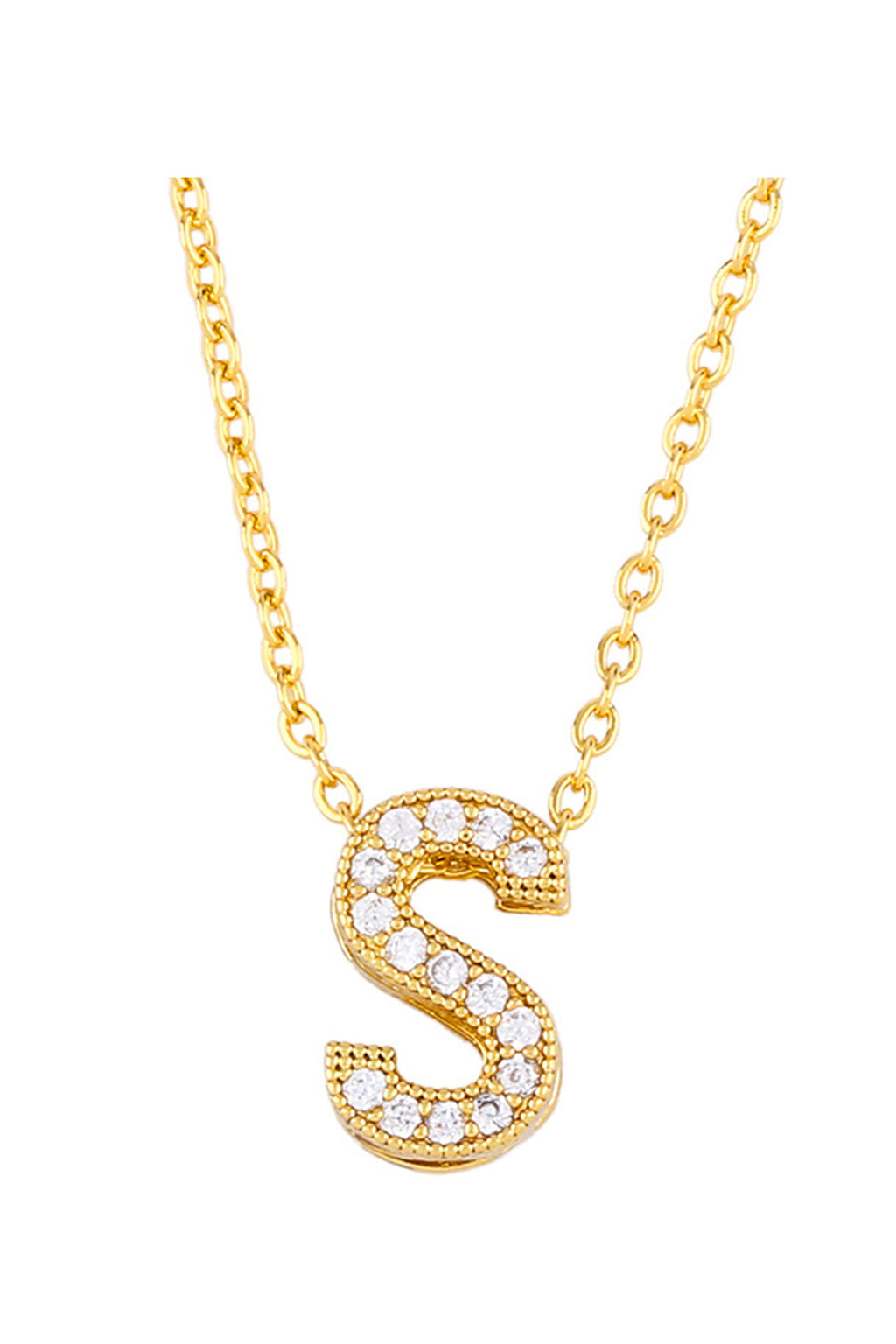 Alphabet Cubic Zirconia Necklace N4945