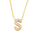 Alphabet Cubic Zirconia Necklace N4945