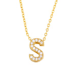 Alphabet Cubic Zirconia Necklace N4945