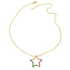 Star Cubic Zirconia Chain Necklace N4947