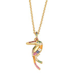 Parrot Cubic Zirconia Chain Necklace N4955