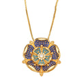 Floral Cubic Zirconia Chain Necklace N4963
