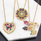 Heart Cubic Zirconia Chain Necklace N4964