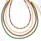 Cubic Zirconia Chain Necklace N4983