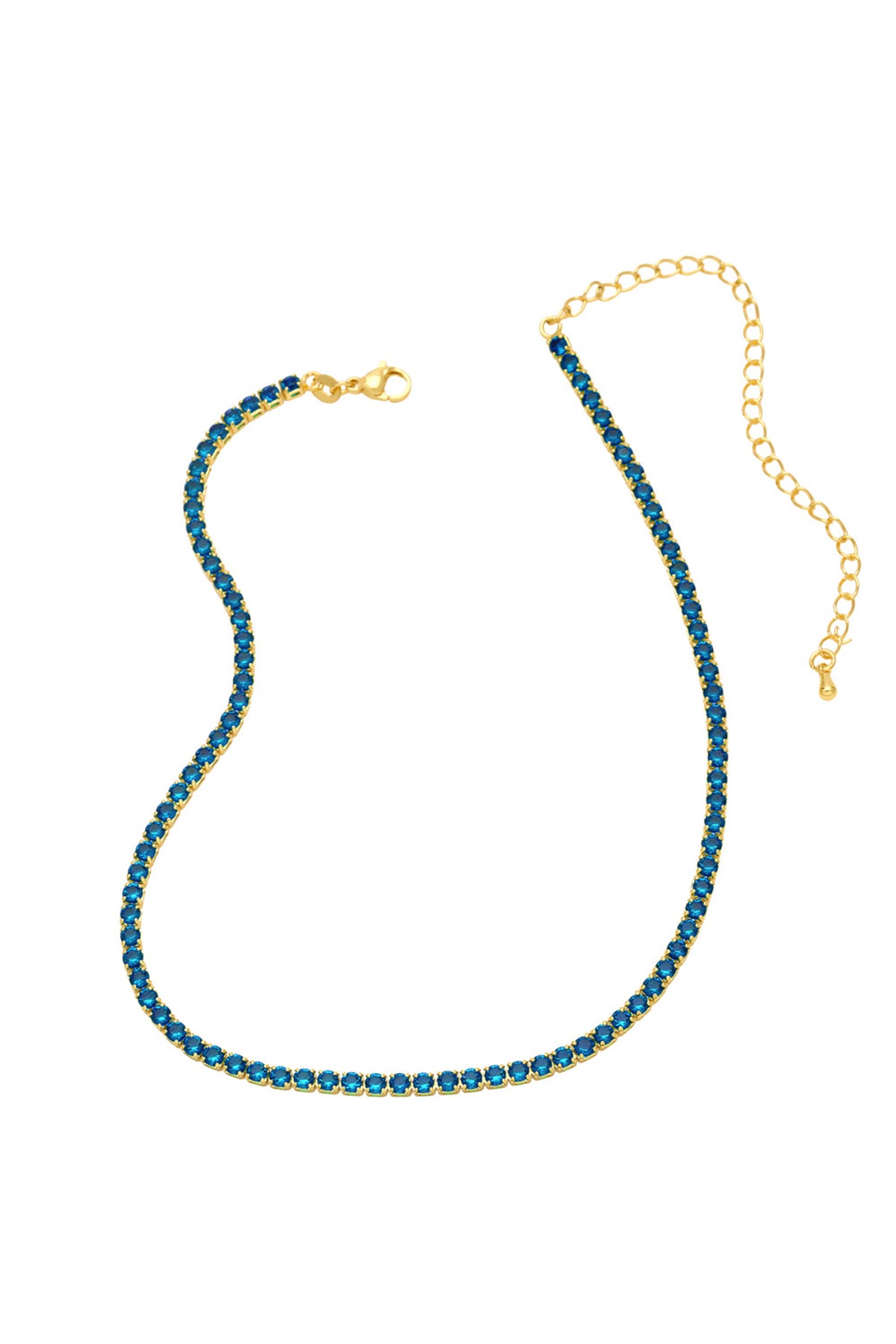 Cubic Zirconia Chain Necklace N4983