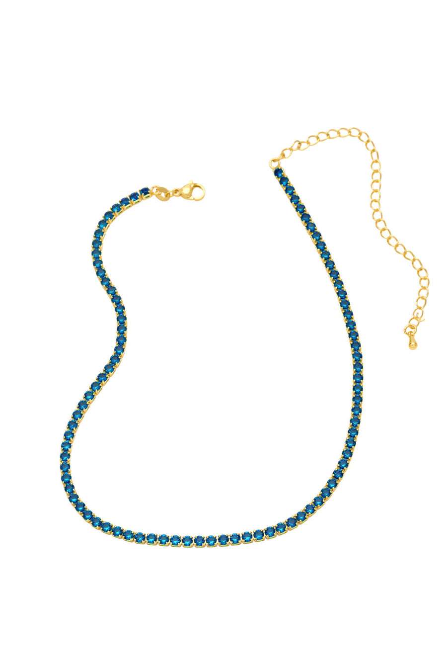 Cubic Zirconia Chain Necklace N4983