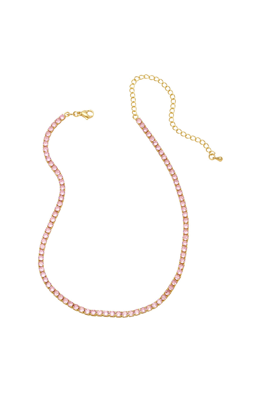 Cubic Zirconia Chain Necklace N4983