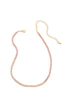 Cubic Zirconia Chain Necklace N4983