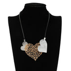 Heart Pu Leather Necklace N5007