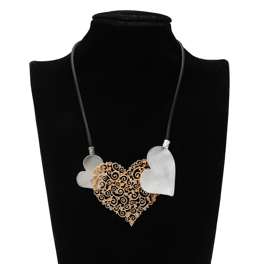 Heart Pu Leather Necklace N5007