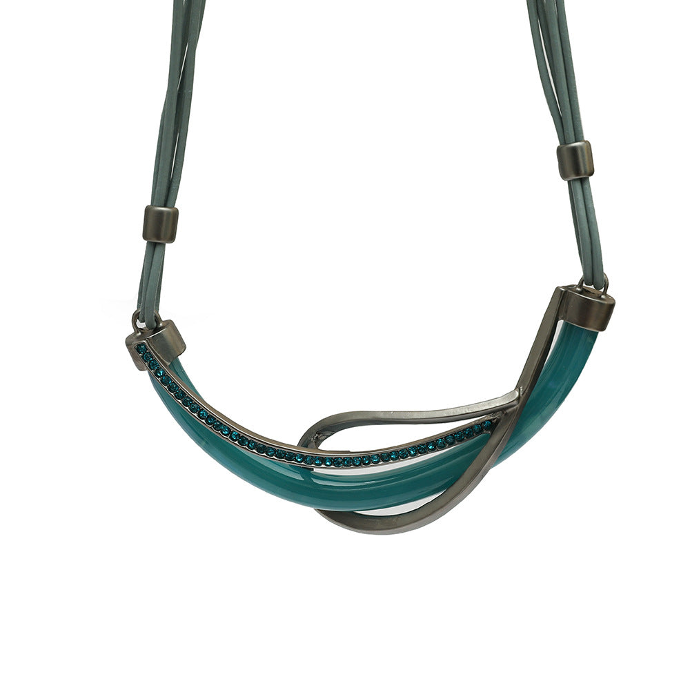 Geometry Pu Leather Necklace NN5053