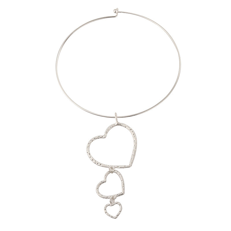 Heart Alloy Collar Necklace N5057