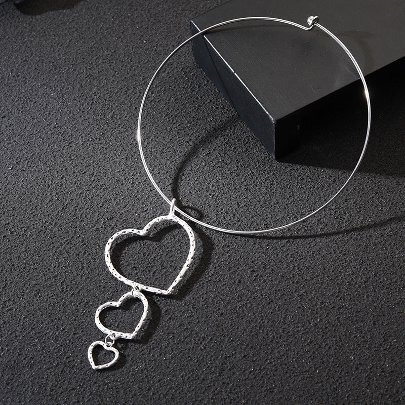 Heart Alloy Collar Necklace N5057