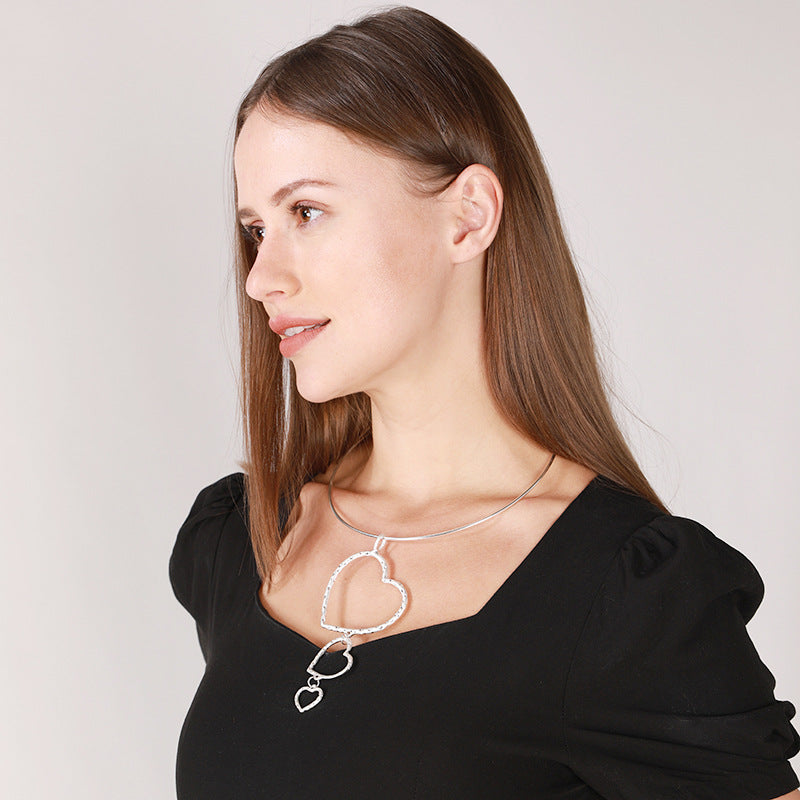 Heart Alloy Collar Necklace N5057