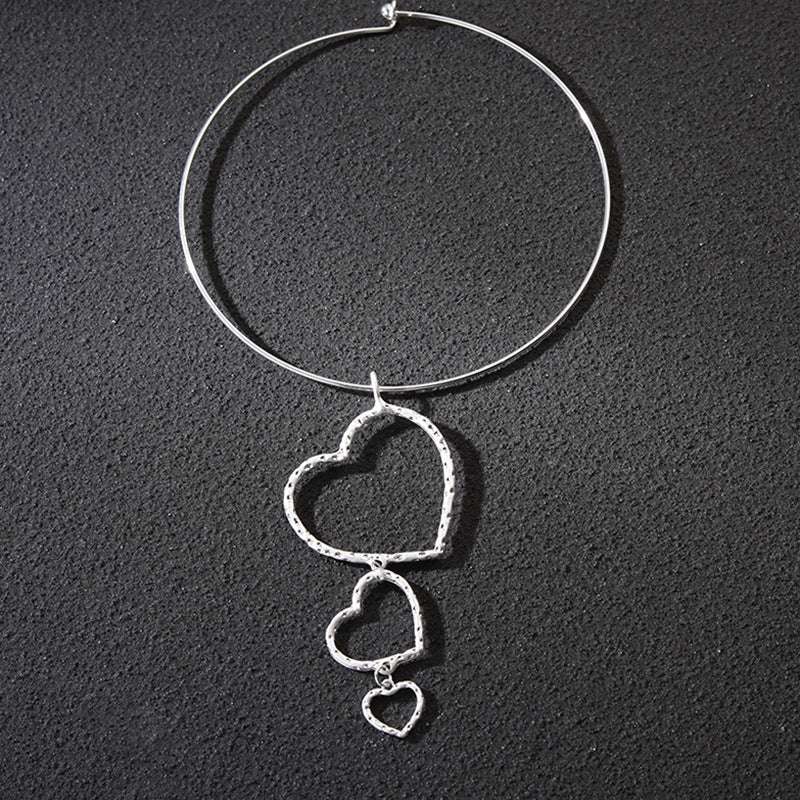 Heart Alloy Collar Necklace N5057