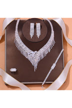 Tassel Cubic Zirconia Necklace Set N5063