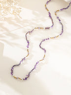 Natural Stone Crystal Bead Necklace N5247 - view 9