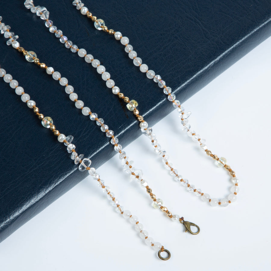 Natural Stone Crystal Bead Necklace N5247