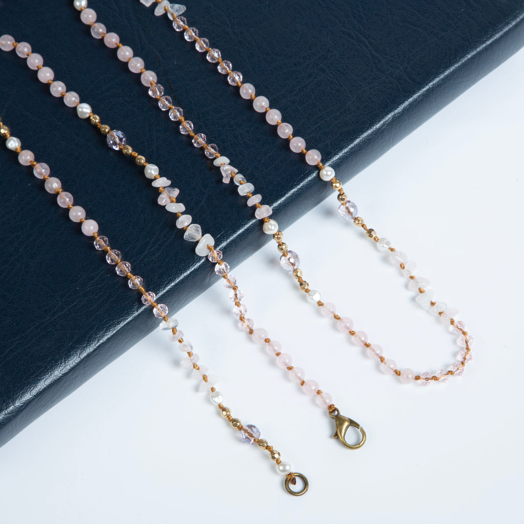 Natural Stone Crystal Bead Necklace N5247 - view 7