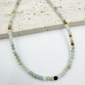 3MM Natural Stone Pearl Bead Necklace N5291