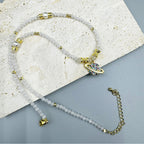 Universe Cubic Zirconia Bead Necklace N5344