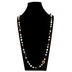 Baroque Rhinestone Glasses Bead  Long Necklace N5346