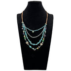 Multilayer Turquoise Stone Necklace N5365 - view 2