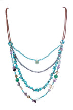 Multilayer Turquoise Stone Necklace N5365 - view 3