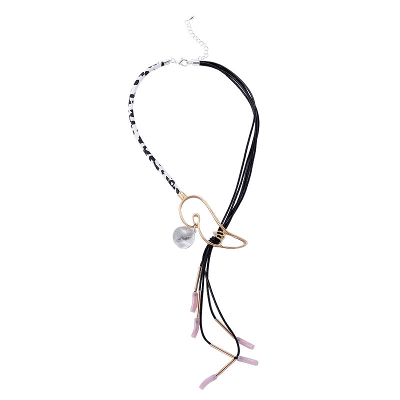 Geometry Alloy Tassel Necklace N5380