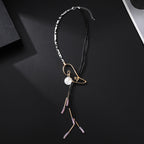 Geometry Alloy Tassel Necklace N5380
