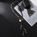 Geometry Alloy Tassel Necklace N5380