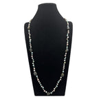 Handmade Braided Labradorite Stone Beaded Necklace N5395 - view 3