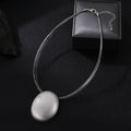 Geometric Stainless Steel Pendant Necklace N5400