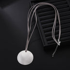 Circle Alloy Long Sweater Necklace N5402