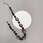 Luxury Rhinestone Bead Crystal Necklace N5419
