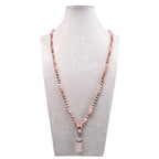 Handmade Braided Red Network Necklace N5421 - view 3