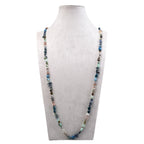 Handmade Braided Blue Apatite Necklace N5422 - view 3