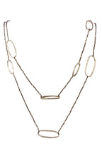 Geometry Circle Crystal Beaded Layered Necklace N5457