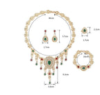 Brides Bridesmaid Necklace Bracelet Earring Ring Set N5475