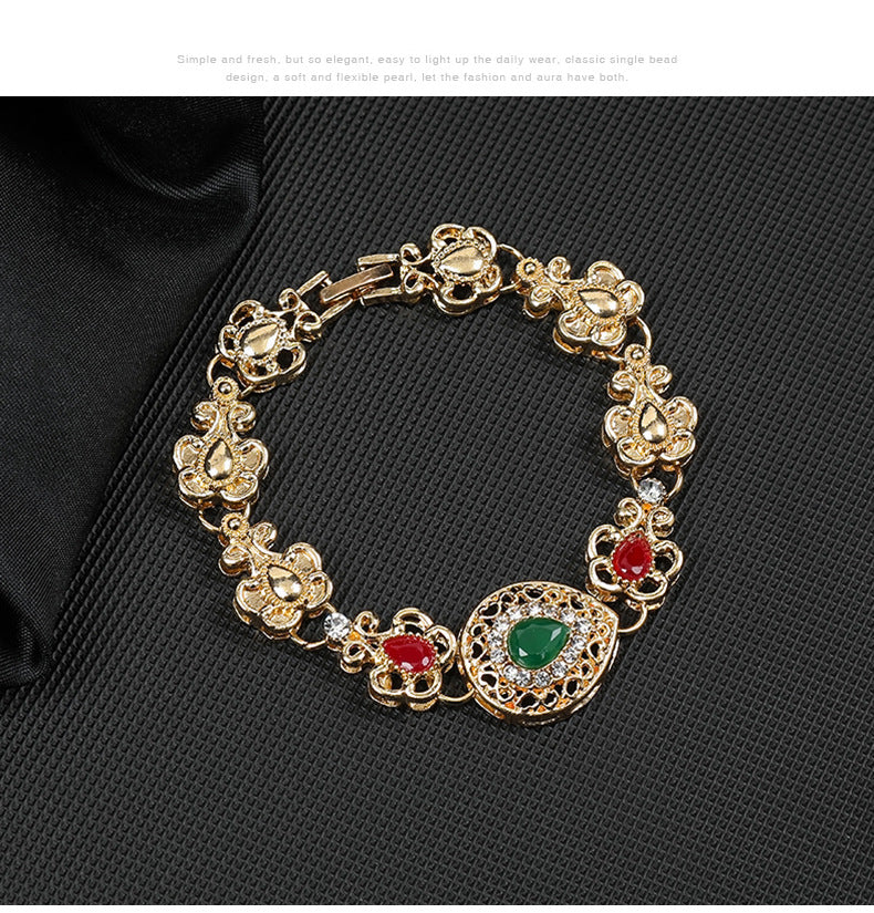Brides Bridesmaid Necklace Bracelet Earring Ring Set N5475