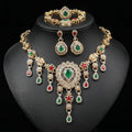 Brides Bridesmaid Necklace Bracelet Earring Ring Set N5475